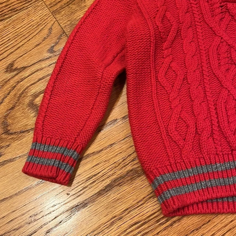 Baby Gap Boy’s Red Sweater With Stripes Size 4T